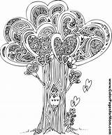 Coloring Pages Tree Adult Colouring Mandala Owl Colorpagesformom Adults Mandalas Sheets Color Heart Advanced Printable Print Hearts Life Book Showing sketch template