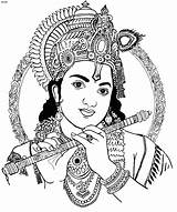 Krishna Janmashtami Radha Shree Flute Hindu Pencil Gods 4to40 Radhe Familyholiday Livros Bhakti Garba Nilayashokshah sketch template