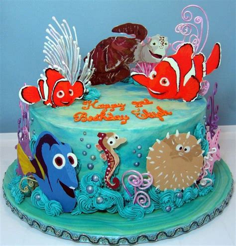 nemo themed birthday cake cakecentralcom