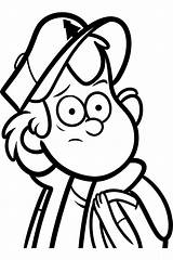 Waddles Dipper sketch template