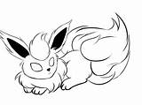 Flareon Drawing Coloring Getdrawings Pages Pokemon sketch template