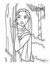Coloring Pocahontas Pages Printable sketch template