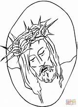 Jesus Crown Thorns Drawing Getdrawings sketch template