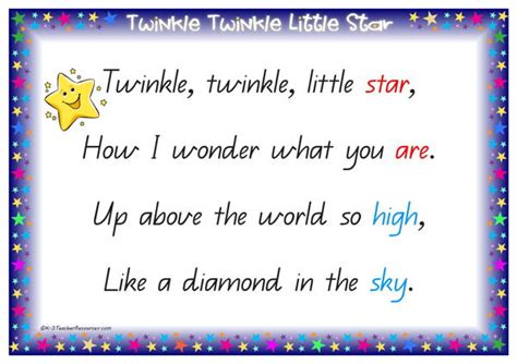 Twinkle Twinkle Little Star Qld Page 02 K 3 Teacher