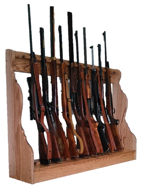 amish handmade solid pine wood unstained  gun rack rifle shotgun wall mount racks gun storage