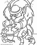 Coloring Pages Neopets Cartoon Character Color Printable Kids Sheets sketch template