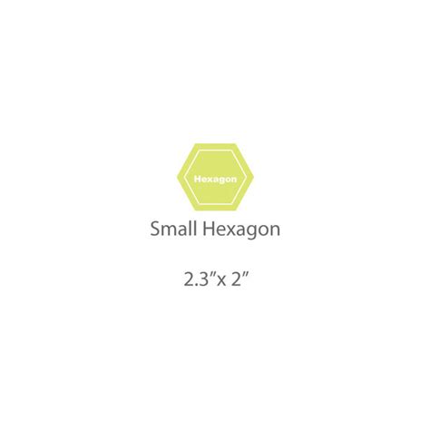 small hexagon template adornit