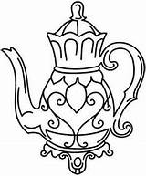 Coloring Teapot Pages Teapots Designs Tea Embroidery Coffee Colouring Clipart Patterns Pot Urban Threads Fancy Pattern Clipartbest Pots 1000 Applique sketch template