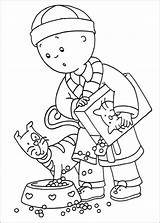 Caillou Coloring Printable Pages Popular sketch template