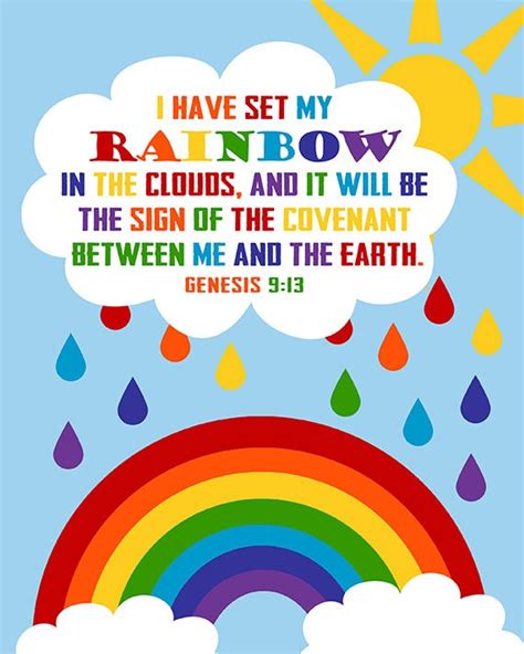 genesis 9 13 god s rainbow god s promise christian etsy uk