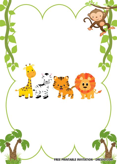 safari invitation template