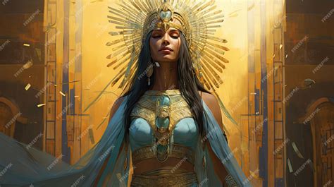 Premium Ai Image Illustration About Egyptian Priestess
