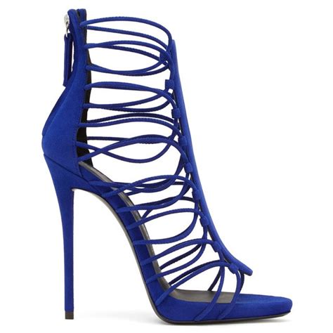 Women Gold Patent High Heel Strappy Sandals Sexy Blue Suede Dress Shoes