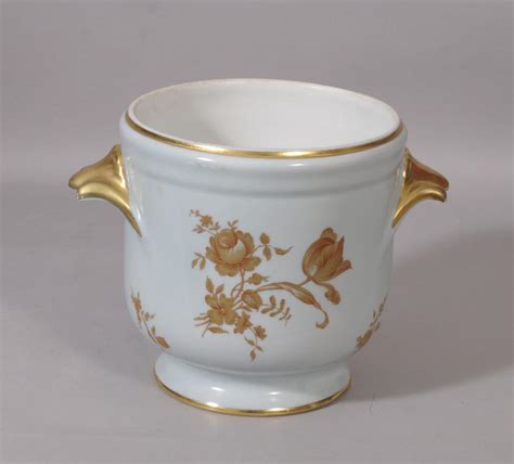 antique early  century limoges porcelain jardiniere bada