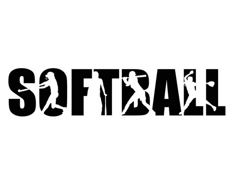 softball svg files softball silhouette clipart baseball svg shirt