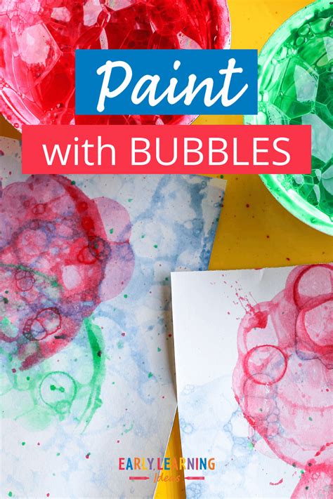 art activities  kids   paint  bubbles
