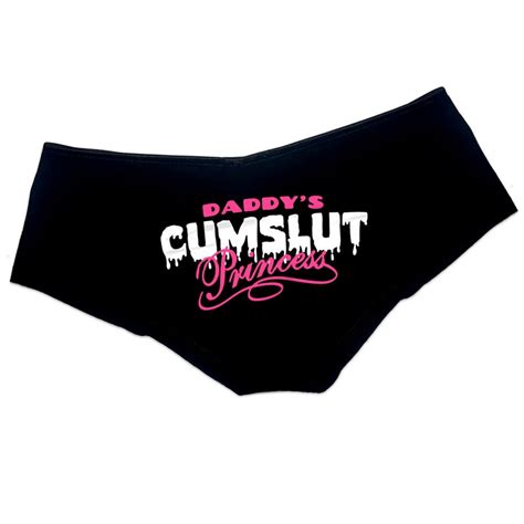 Daddys Cumslut Princess Panties Ddlg Clothing Sexy Slutty Cute Etsy