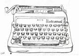 Typewriter Print Pages Vintage Choose Board sketch template