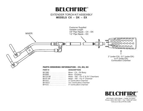 model  gas compressed air torch belchfire