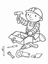 Coloring Pages Tool Builder Bob Tools Kids Printable Boys Fun Votes sketch template