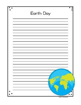 earth day writing papertemplate freebie    creations tpt