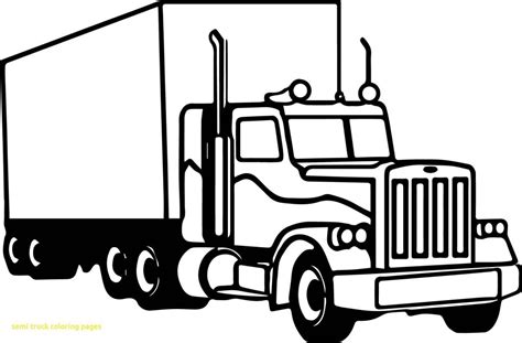 semi truck  drawing    clipartmag