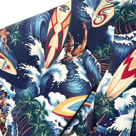 Hilo Hattie The Hawaiian Original Surfer Print Shirt … Gem