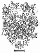 Bestcoloringpagesforkids Doodling Book Doogle Gumballs Invasion sketch template