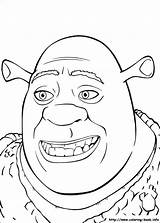 Shrek Coloring Pages Face Getcolorings Third sketch template