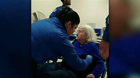 tsa searches 96 year old woman in wheelchair in viral video sparking