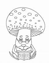 Mushroom Coloring Pages Mushrooms Kids Clipart Foods Color Print Uncle Old Index Printable Library Child Folders Colpages sketch template