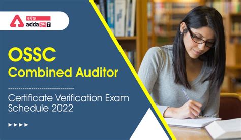 Ossc Combined Auditor Certificate Verification Exam Schedule 2022