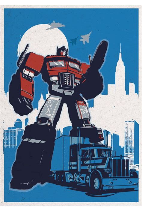 retro transformers characters poster set 4 posters included different sizes optimus prime