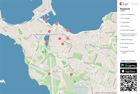 Reykjavik Printable Tourist Map Sygic Travel