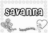 Pages Coloring Savanna Popular Name Color sketch template