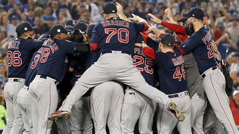 world series  results red sox showcase power win world series