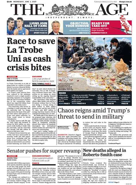 chaos  america  australias newspapers  covering trump