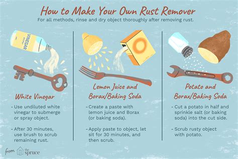 easy ways  remove rust  metal   remove rust