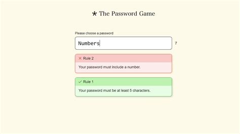 beat rule    password game prima games