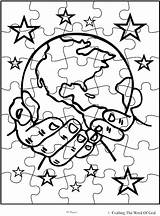 Puzzle Coloring Creation Activity Sunday School God Piece Crafts Sheet Bible Gods Sheets Pages Creator Drawing Puzzles Starveyors Galactic Activities sketch template