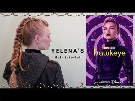 yelena belovas hairstyle tutorial  hawkeye travel beauty tips