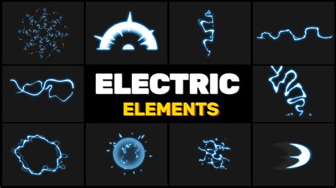electric elements pack stock motion graphics motion array