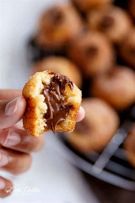 Nutella Churro Donut Holes