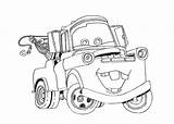 Lightning Mater Pages Mcqueen Coloring Cars Drawing Tow Colouring Mator sketch template