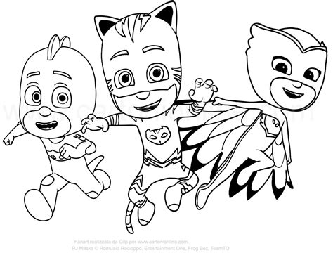 coloring pages  pj masks  getcoloringscom  printable