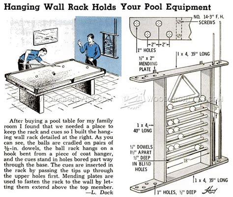 pool cue rack plans woodworking plans  projects