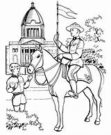 Coloring Pages Canada Canadian Horse Police Mounted Royal Sheets Color Kids Honkingdonkey Guard Mounties Memorable National Patrol Gallant Event Printable sketch template