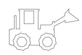 digger colouring page google search coloring pages outline tractors