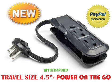 travel daily deals  outlet mini power strip great luggage companion  travel size