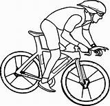 Coloriage Fietsen Fietser Bike Pages Colorare Fiets Triathlon Bmx Racefiets Racing 123dessins sketch template
